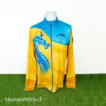foto de buzo deportivo amarillo celeste dragon 2026