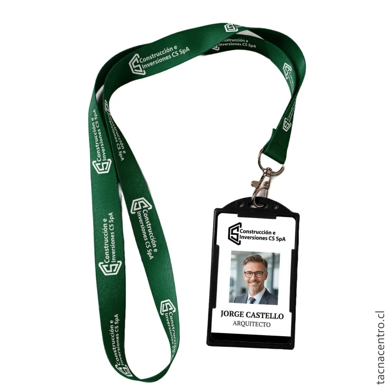 Lanyard con Porta Credencial y Credencial Personalizada 2 Lanyard con porta credencial y credencial personalizada