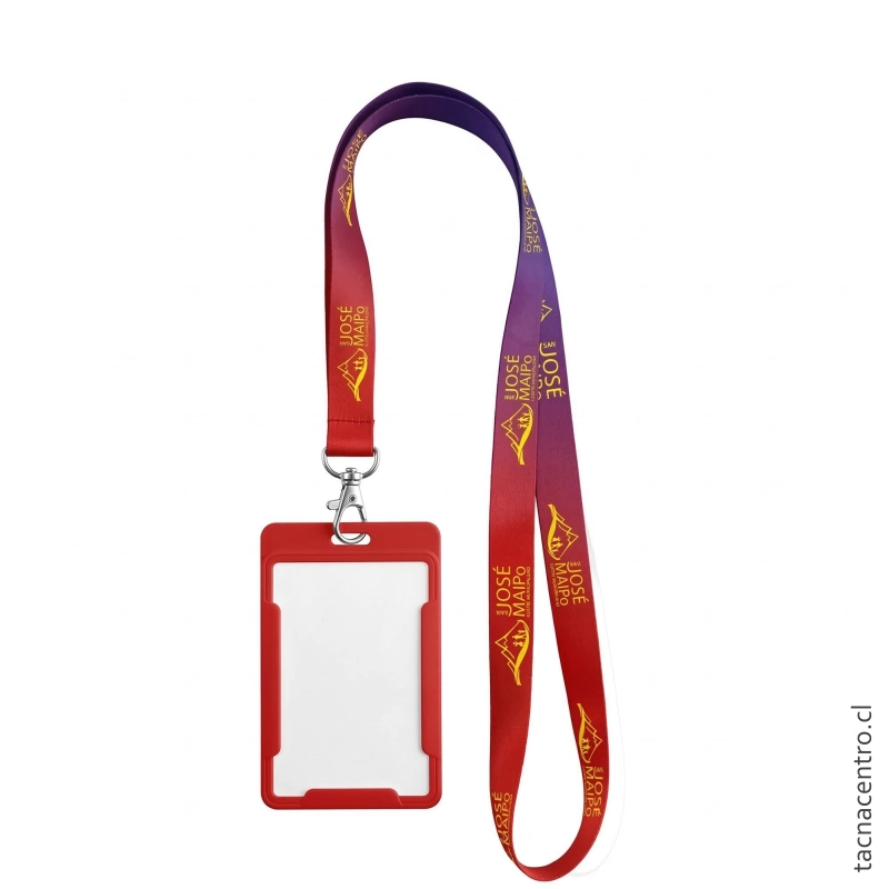 Lanyard con Porta Credencial Acrílico 1 Lanyard con Porta Credencial Acrílico