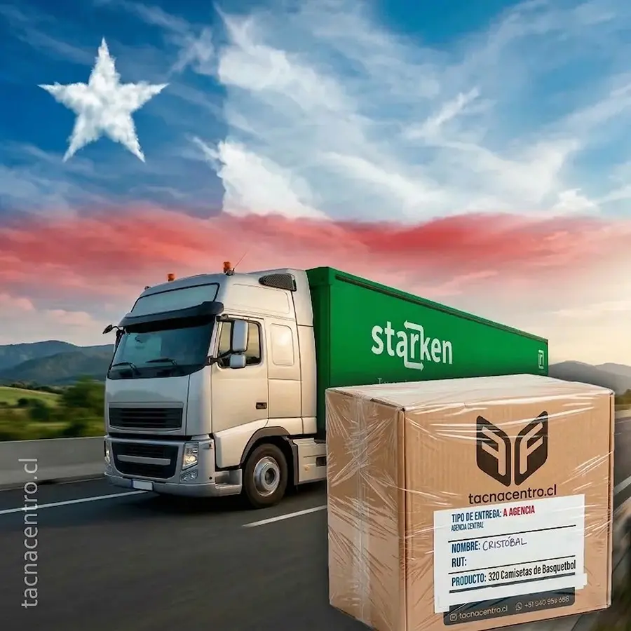 logistica de envio de camisetas de basquetbol desde tacna hasta chile