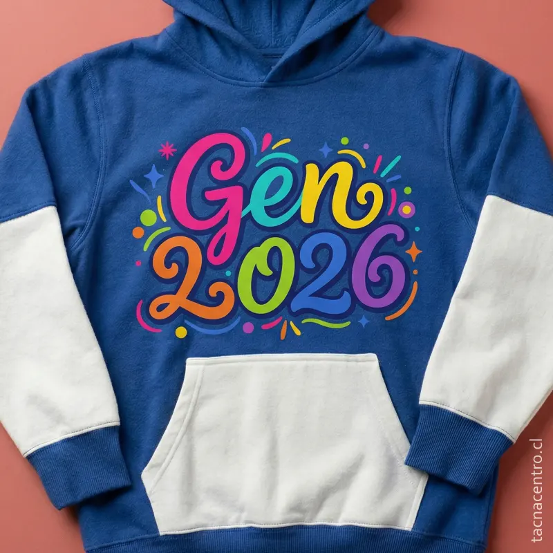 poleron con acabado dtf