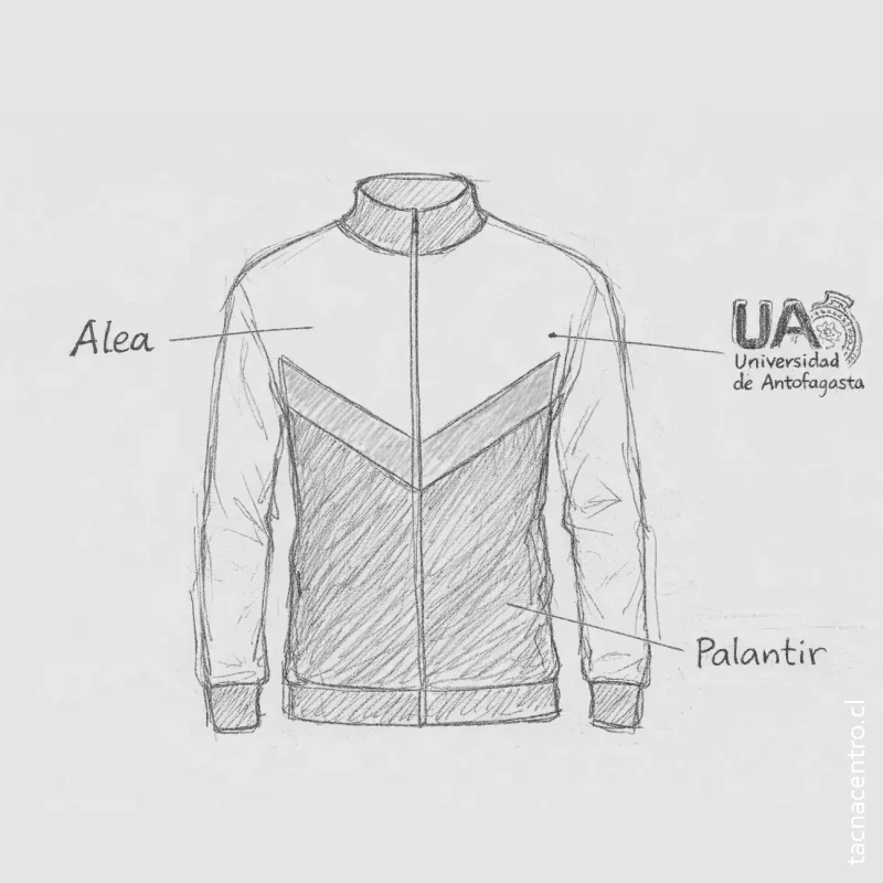 boceto de buzo deportivo personalizado