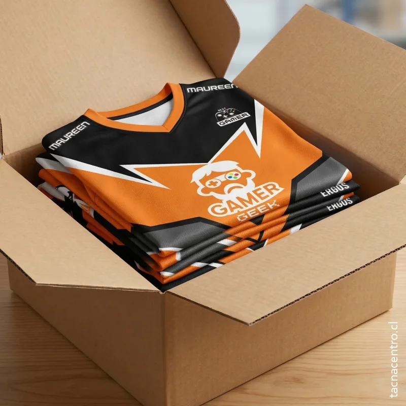 proceso de diseño y fabricacion camisetas esports aprobacion envio 2026 empaquetado y envio de camisetas e-sport