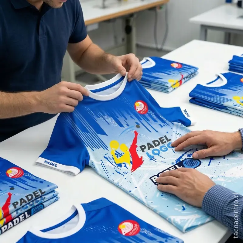control de calidad de camisetas de padel personalizadas