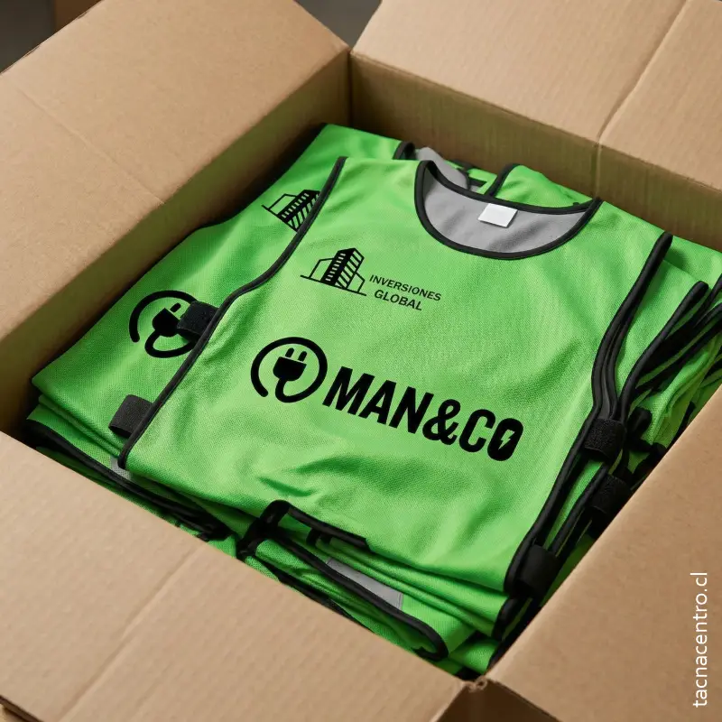 empaquetados de petos deportivos para envio a chile