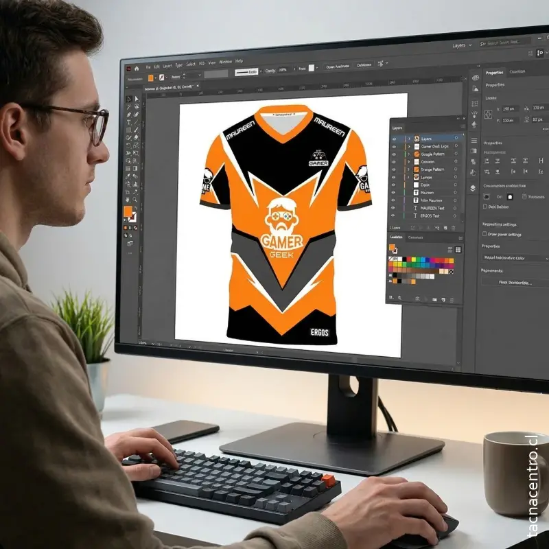 proceso de diseño y fabricaicon camisetas esports diseño camiseta 2026 diseño de camisetas e-sport personalizadas