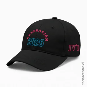 Gorras Jockey para Colegios y Promociones negro 2026
