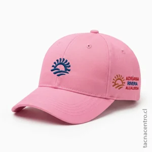 Gorras Jockey para campañas politicas rosada 2026