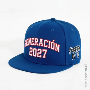 Gorra snapback azul económica para promociones masivas 2026.