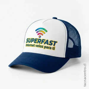 Gorra de malla azul publicitaria económica para campañas de marketing masivo 2026.