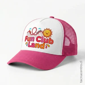 Gorra de malla rosada con impresión DTF para diseños detallados y logotipos 2026.