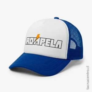 Gorra de malla azul para eventos corporativos, sociales y activaciones de marca 2026.