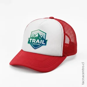Gorra de malla roja personalizada mediante sublimación digital de alta calidad 2026.