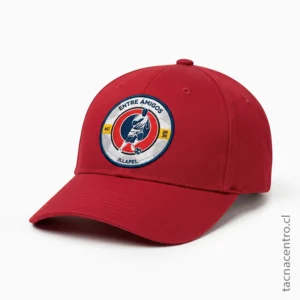 Gorras de visera curva roja para hombre