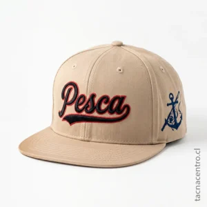 Gorra plana beige para pesca y actividades al aire libre 2026.