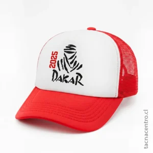 Gorra promocional de malla roja ideal para activaciones de marca y regalos publicitarios 2026.