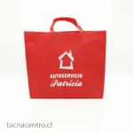 Bolsas TNT personalizadas publicitarias rojas 