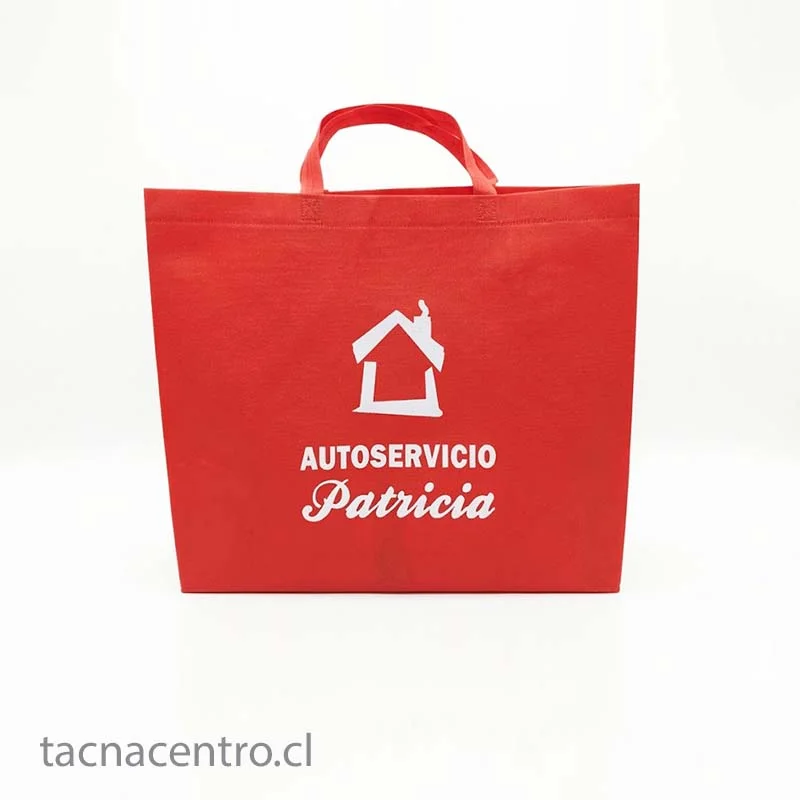 Bolsas TNT personalizadas publicitarias rojas 