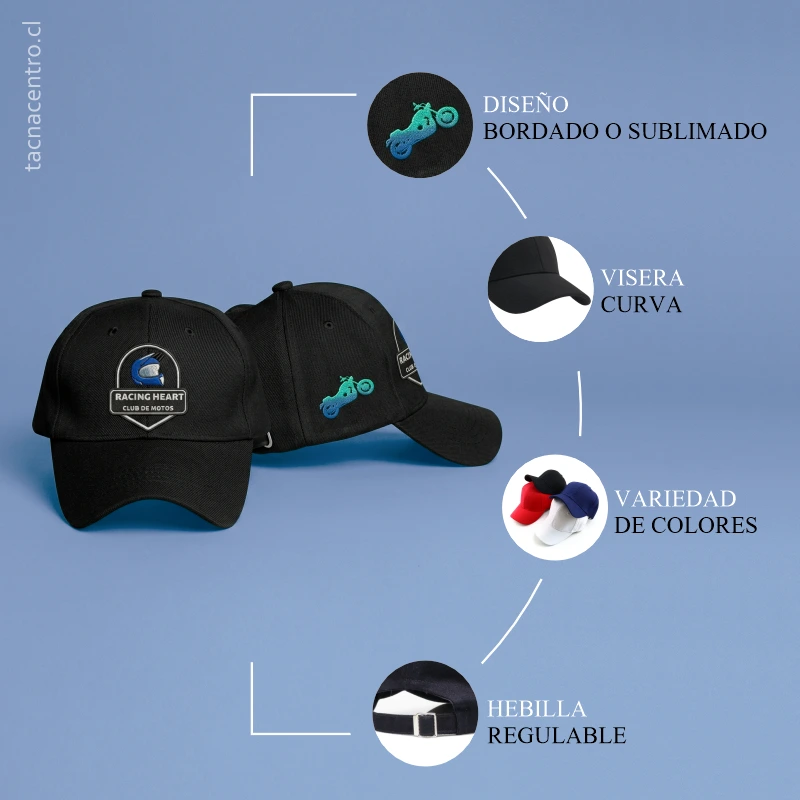 caracteristicas de gorras jockey personalizadas