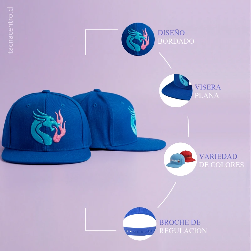 Caracteristicas de gorras personalizadas snapback 2026