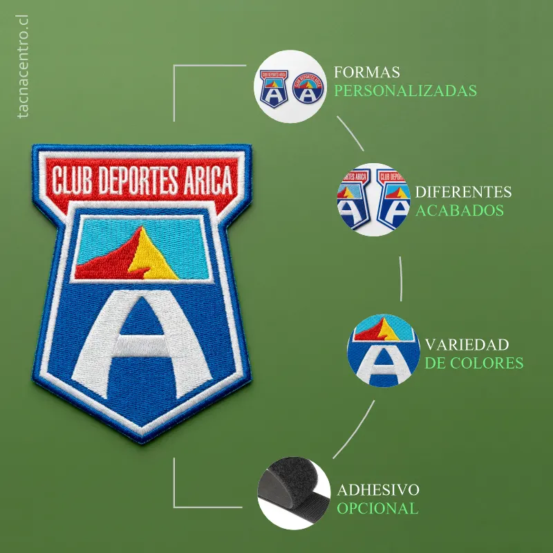 Características de parches personalizados en chile