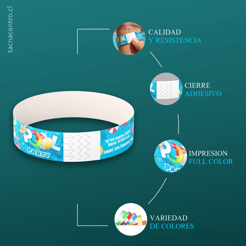 Caracteristicas de pulseras de papel en chile