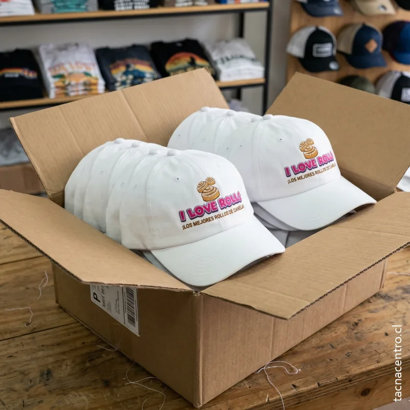 empaquetado de gorras personalizadas