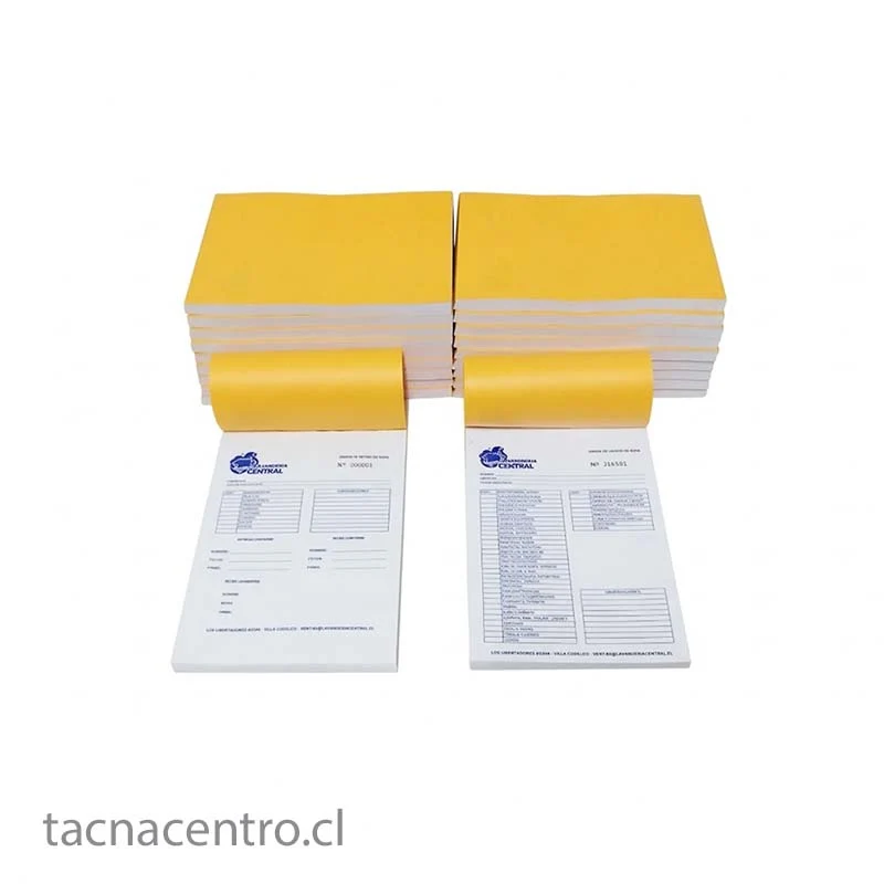 Talonarios autocopiativos personalizados para negocio en chile