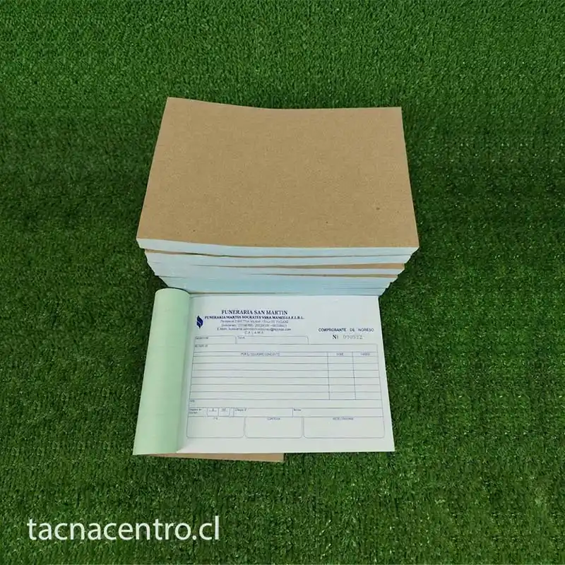 Talonarios autocopiativos personalizados para negocio en chile
