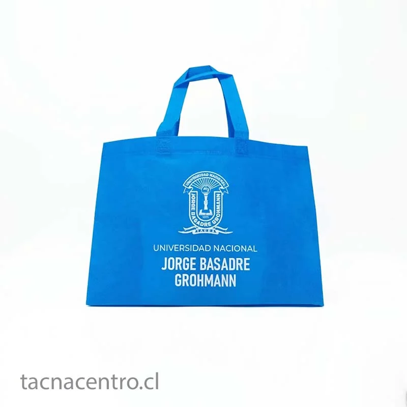 Bolsas TNT personalizadas publicitarias celeste