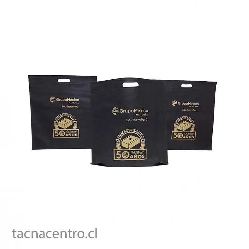 Bolsas TNT personalizadas publicitarias negras