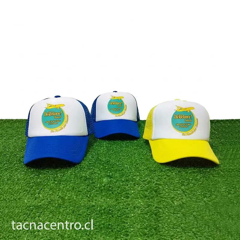 foto de gorra de malla amarilla