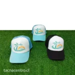 foto de gorra de malla celeste