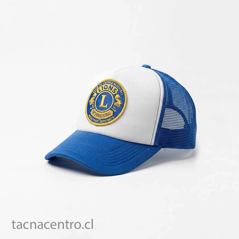 foto de gorra de malla azul
