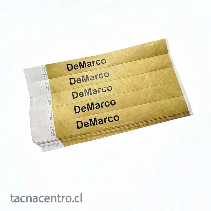 Trabajos realizados en pulseras de papel 2026