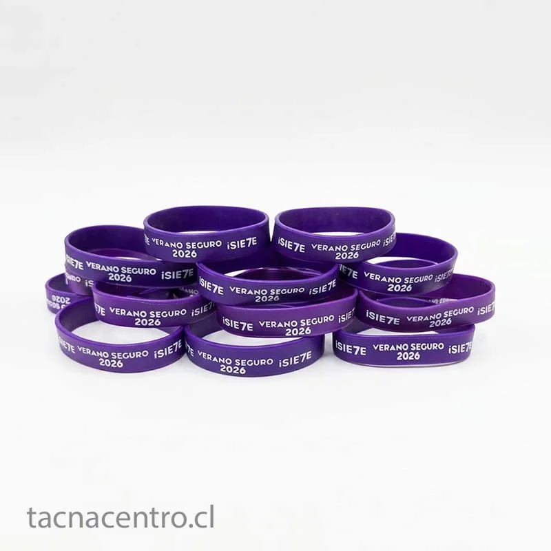 Fotos de pulseras de silicona en chile 