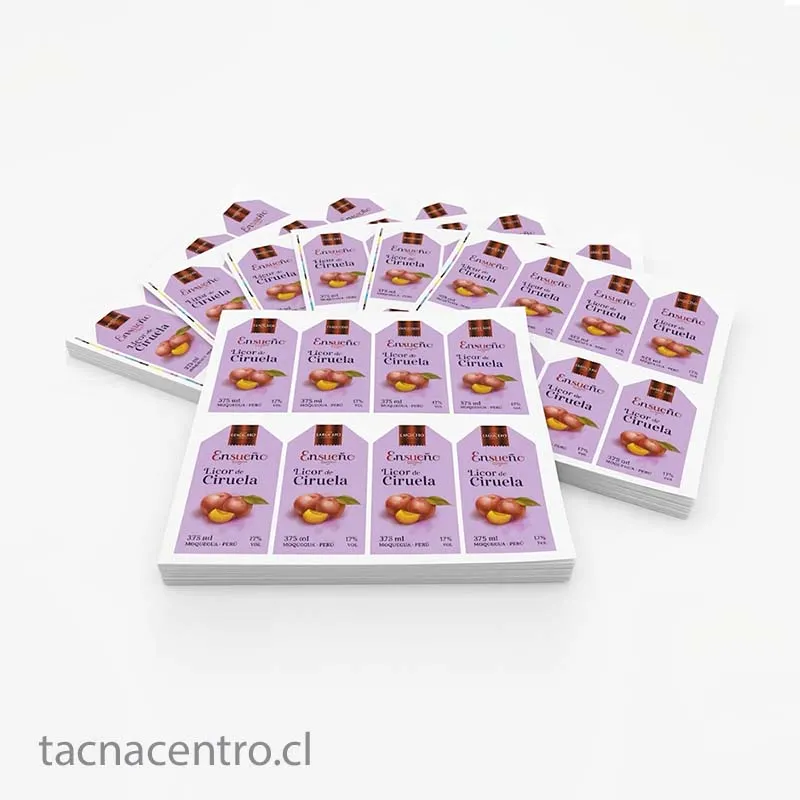 Trabajos realizado en sticker autoadhesivos publicitarios en chile