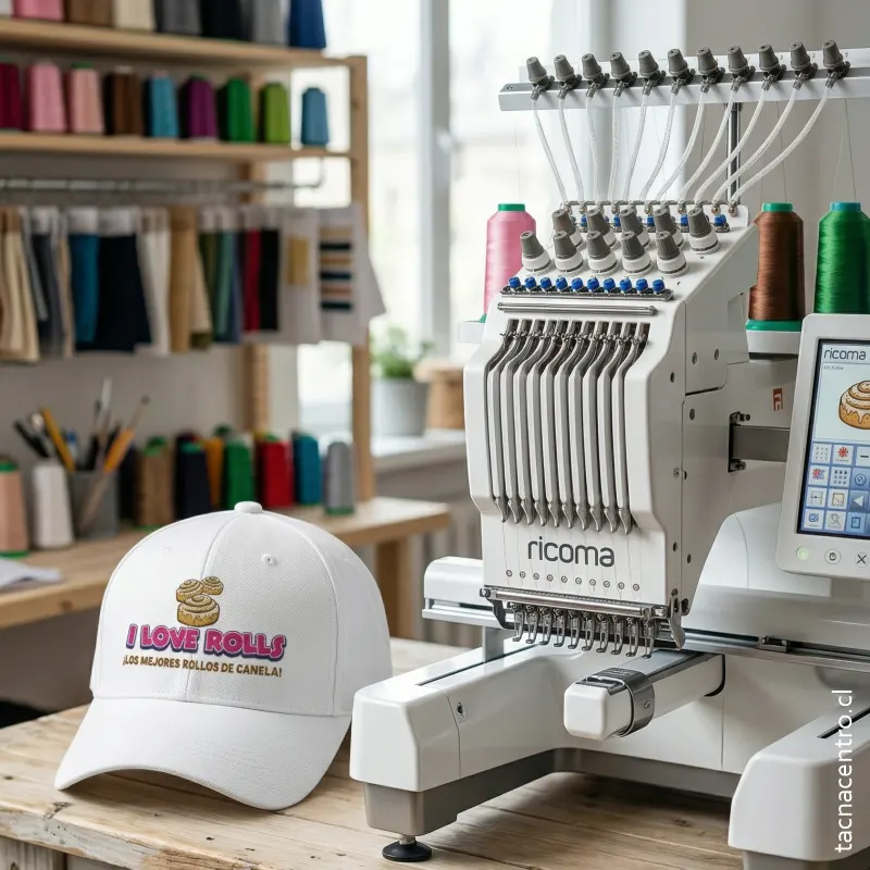 personalización de la gorra con bordado dtf y sublimacioon