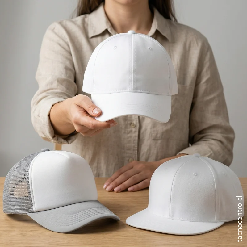 selección de tipo de gorra 