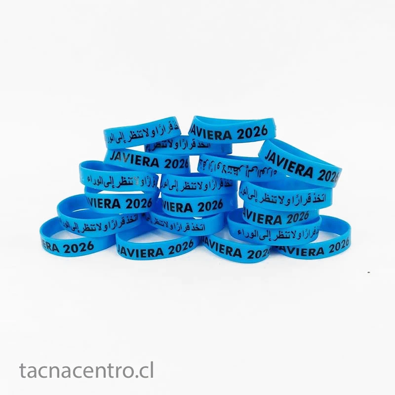 Fotos de pulseras de silicona en chile 