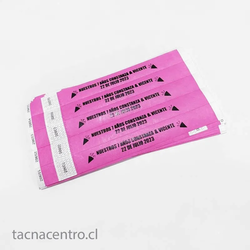 Trabajos realizados en pulseras de papel 2026