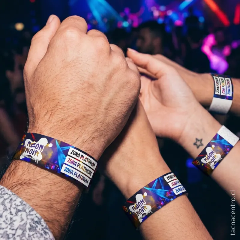 Uso de pulseras para eventos gestion de zonas