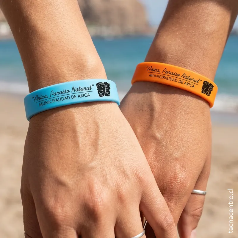 Uso de pulseras de silicona en campañas publicitarias