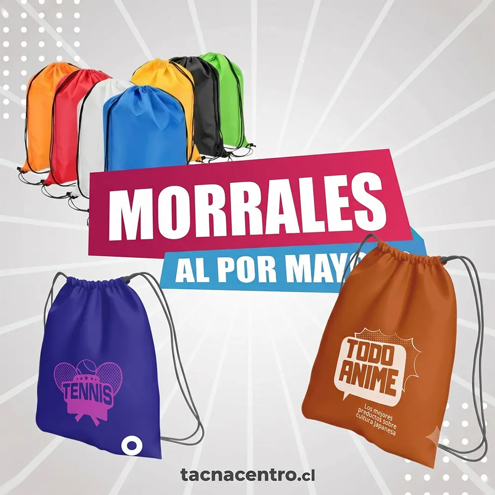 morrales estampados personalizados