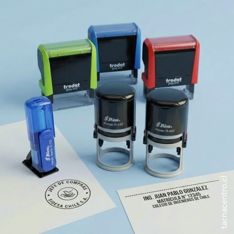 timbres personalizados de goma