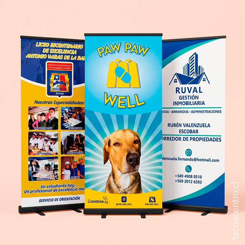 impresión de Pendones publicitarios