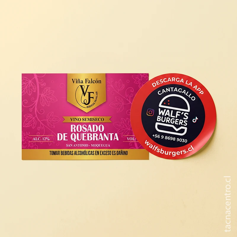 Impresión Stickers adhesivos